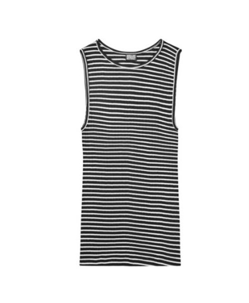 NØRGAARD PAA STRØGET NPS TANK TOP FINE STRIPE BLACK/ECRU